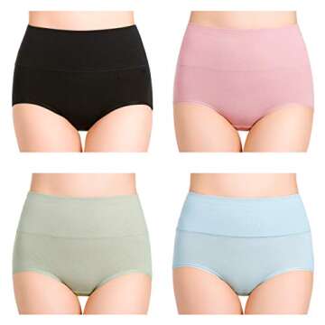 Cauniss High Waisted Cotton Panties for Recovery Women