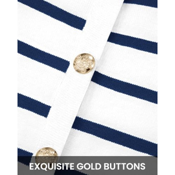 BTFBM Women's Stylish Striped Cardigan for Fall