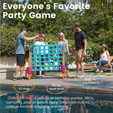 ECR4Kids Jumbo 4-To-Score - Giant Outdoor Game Fun