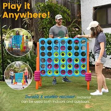 ECR4Kids Jumbo 4-To-Score - Giant Outdoor Game Fun