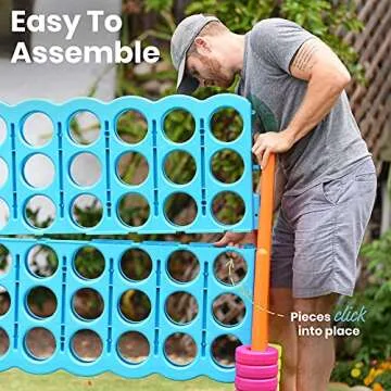 ECR4Kids Jumbo 4-To-Score - Giant Outdoor Game Fun