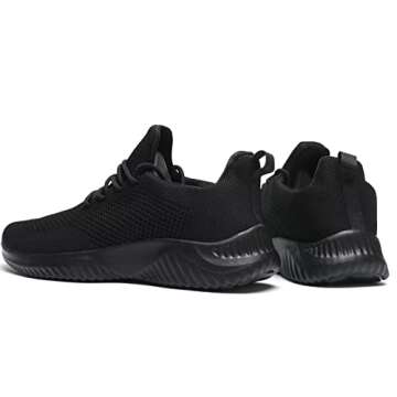 Mens Slip-on Tennis Shoes Walking Running Sneakers Lightweight Breathable Casual Soft Sole Mesh Work Gym Trainers
