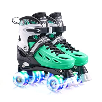 METROLLER Roller Skates for Kids – Adjustable Sizes with Light Up Wheels