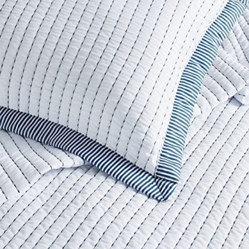 Bedsure White Bedspread Coverlet Twin Size - Lightweight Soft Quilt Bedding Set for All Seasons, Corduroy Pattern Quilt Set, 2 Pieces, 1 Quilt (86"x68") and 1 Pillow Sham (20"x26"+2")