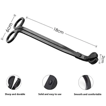 Durable Madala Candle Wick Trimmer for Safe Cleaning