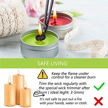 Durable Madala Candle Wick Trimmer for Safe Cleaning