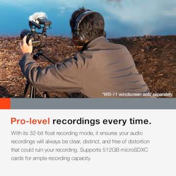TASCAM DR-05XP 32-Bit Float Portable Handheld Field Recorder and USB-C Audio Interface — Digital Stereo Recording of Music, Sound, Voice, Audio for Video and Podcasting
