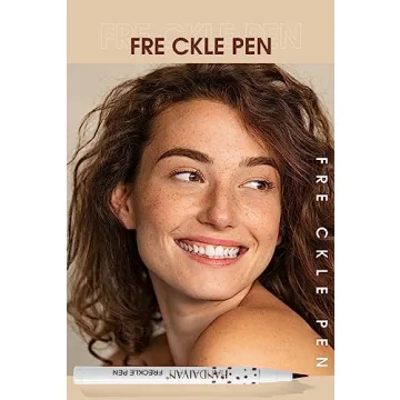 Freckle Pen 4 Colors Available, Natural Lifelike Freckle Makeup Pen, Waterproof Long Lasting Quick Dry - Light Brown, Natural Coffee, Chestnut, Dark Brown