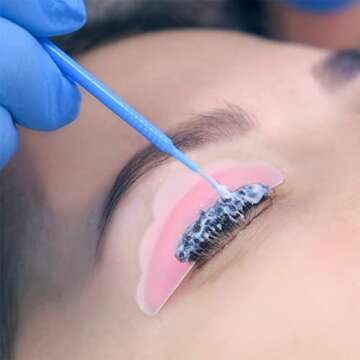 Hicarer 48 Pieces Lash Lift Rods Silicone Eyelash Pads Raise Eyelashes Perming Curler Rods (Small, Medium, Large), Silicone Lash Lift Shields for Eye Supplies Makeup Tool(Pink)