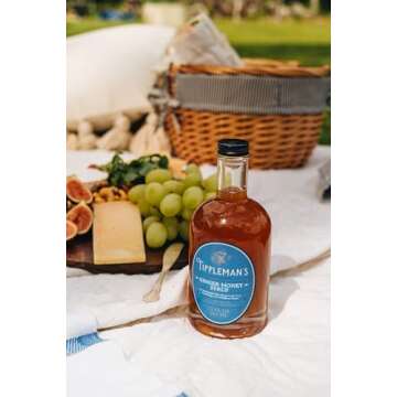 Tippleman's Ginger Honey Syrup - Craft Cocktail Mixer - All Natural Complex Syrup for Cocktails and Non-Alcoholic Beverages - Margarita, Whiskey Sour, or Sweet Iced Tea - Makes 17 Cocktails