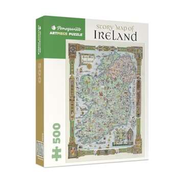 Pomegranate Story Map of Ireland 500-piece Jigsaw Puzzle