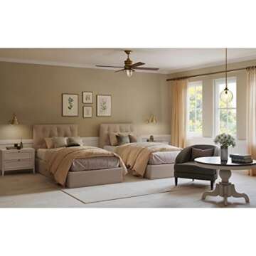 Penn Collection 1-Light Clear Glass Farmhouse Pendant Light Natural Brass