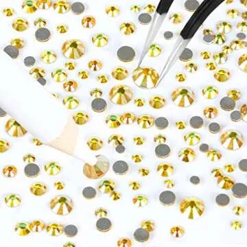 Nibiru 3992 Pieces Art Nail Rhinestones for Projects