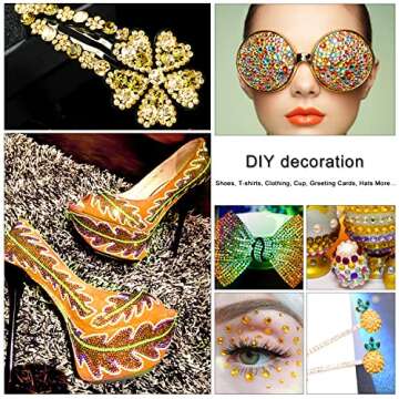 Nibiru 3992 Pieces Art Nail Rhinestones for Projects