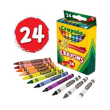 Crayola Crayons, Assorted Classic Colors, 24 Count