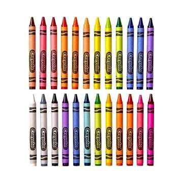 Crayola Crayons, Assorted Classic Colors, 24 Count
