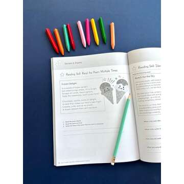 The 2nd Grade Reading Comprehension Workbook for Kids: Silly and Engaging Stories, Biographies, Poetry and Informational Text to Improve Reading Comprehension and Phonics (2nd Grade Workbooks)