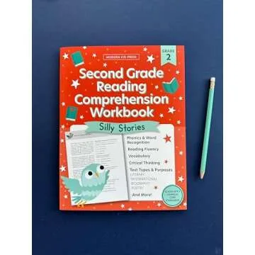 The 2nd Grade Reading Comprehension Workbook for Kids: Silly and Engaging Stories, Biographies, Poetry and Informational Text to Improve Reading Comprehension and Phonics (2nd Grade Workbooks)