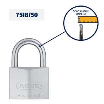 ABUS 75IB/50 KD Chrome Plated Brass Padlock: Unmatched Security Solutions for All Applications