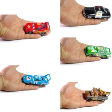 MYJJTYS Movie Car McQueen and His Friends Metal Die Casting Toy Car 1:55 Car Toy for Age 3+ (5 Pack)