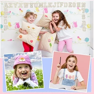 Geosar 54 Pcs Chenille Glitter Patches for Kids & Crafts