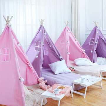 Soaoo Bamboo Bed Tray Table for Meals or Laptops (6 Pcs)