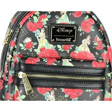 Loungefly Disney Beauty And The Beast Belle Roses Mini Backpack