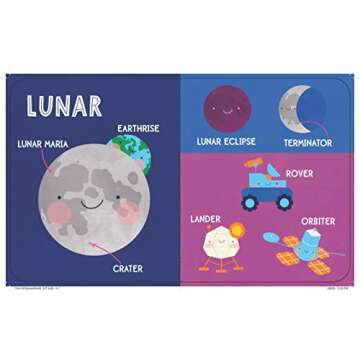 Engaging Space Vocabulary Book for Babies and Toddlers