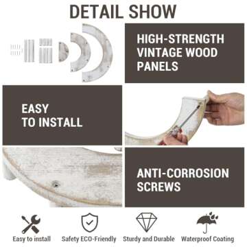 MyGift Wooden Display Stand Riser, 3 Tier Perfume and Cologne Organizer Stand, Cupcake Stand for Dessert, Spice Rack Organizer, Display Shelf for Figure,Perfume,Make up, Collections, 3-Piece Set