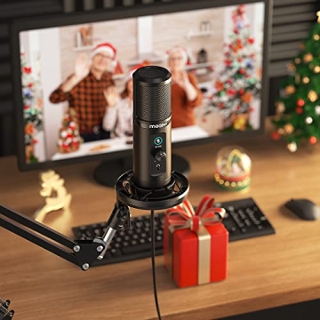 MAONO USB Microphone for PC with Mute and Gain Control