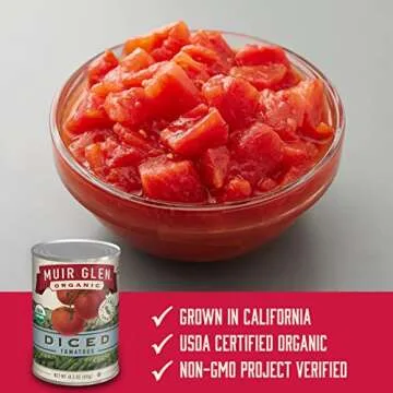 Muir Glen Organic Diced Tomatoes Pack of 12 Cans 14.5 oz