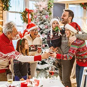 Pink Christmas Ball Ornaments, 30ct 2.36 Inch Shatterproof Clear Plastic Ornaments for Holiday Wedding Party Gift Decoration