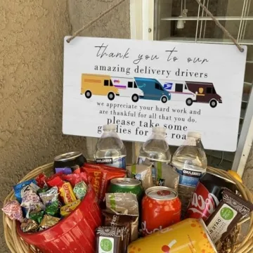 Thank You to Our Amazing Delivery Driver Wooden Sign