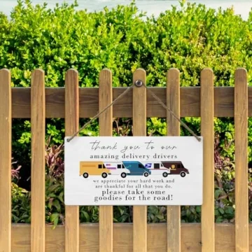 Thank You to Our Amazing Delivery Driver Wooden Sign