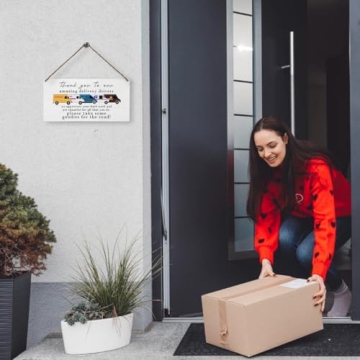 Thank You to Our Amazing Delivery Driver Wooden Sign