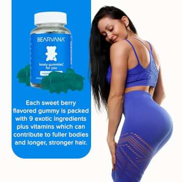 BEARVANA Bum Support Gummies for Women Berry Flavored