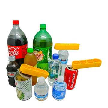 Arthritis Bottle Opener - magic Opener COMBO | Water Bottle Opener | Twist-off - Plastic Bottles | Easily open over 16 different plastic cap sizes | Arthritis Help | Arthritis Aids |Pull Tab Soup Cans