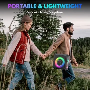 Karaoke Machine with Wireless Mics & Portable Speakers