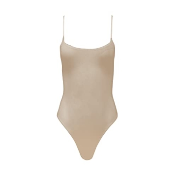 Almere Adjustable Sleeveless Contour Cami Bodysuit Nude Medium