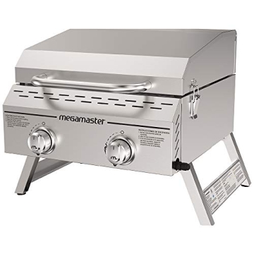 Megamaster Premium Outdoor Cooking 2-Burner Grill for Camping and BBQ