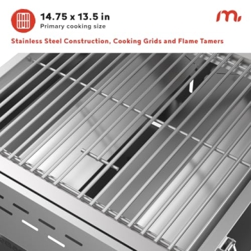 Megamaster Premium 2-Burner Grill for Outdoor Cooking