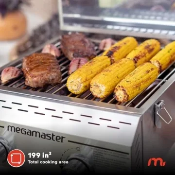 Megamaster Premium 2-Burner Grill for Outdoor Cooking
