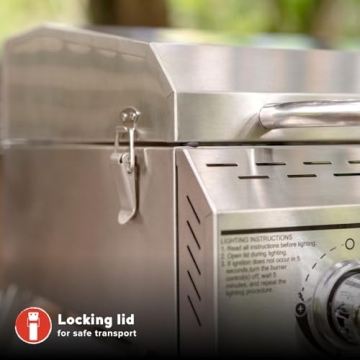 Megamaster Premium 2-Burner Grill for Outdoor Cooking