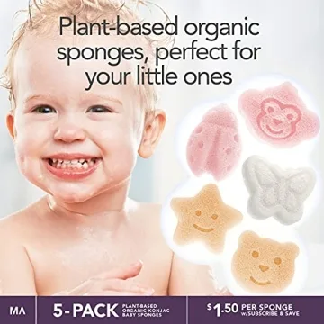 Konjac Baby Bath Sponges - Cute Shapes for Kids