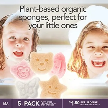 Konjac Baby Bath Sponges - Cute Shapes for Kids
