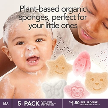 Konjac Baby Bath Sponges - Cute Shapes for Kids