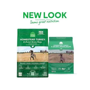 Open Farm, Ancient Grains Dry Dog Food, Protein-Rich & Nutrient Dense, 90% Animal Protein Mixed with...