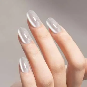MAYCHAO Silk Silver Cat Eye Gel Nail Polish for DIY Glam
