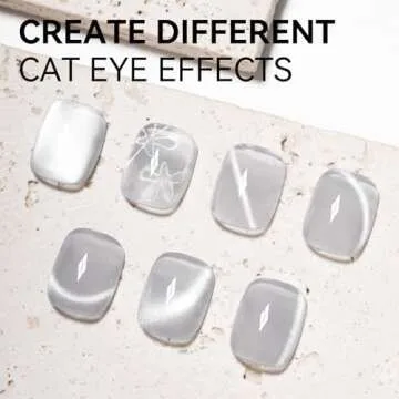 MAYCHAO Silk Silver Cat Eye Gel Nail Polish for DIY Glam