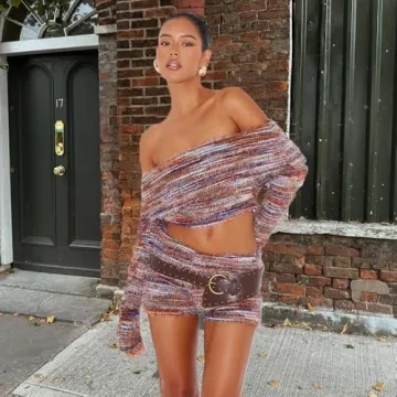 Molilove Women’s Stylish 2 Piece Sweater Sets